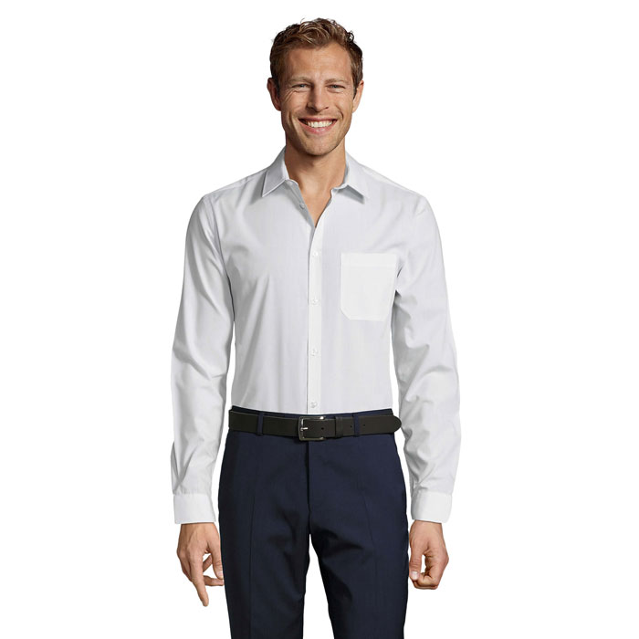 BALTIMORE FIT POPLIN SHIRT White
