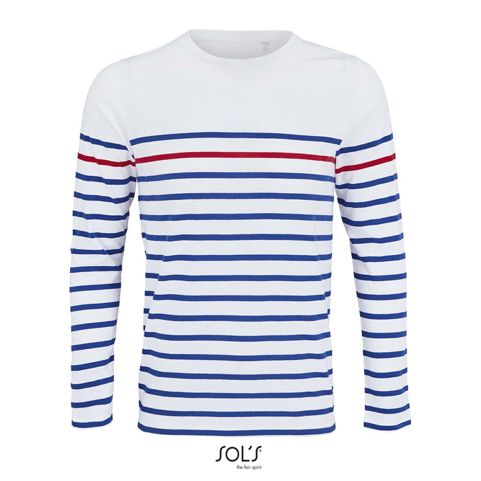 MATELOT LSL WOMEN T-SHIRT White/Royal Blue/Red