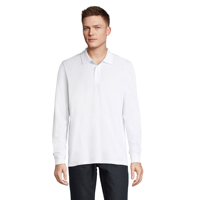 PRIME LSL UNISEX POLO 200 White