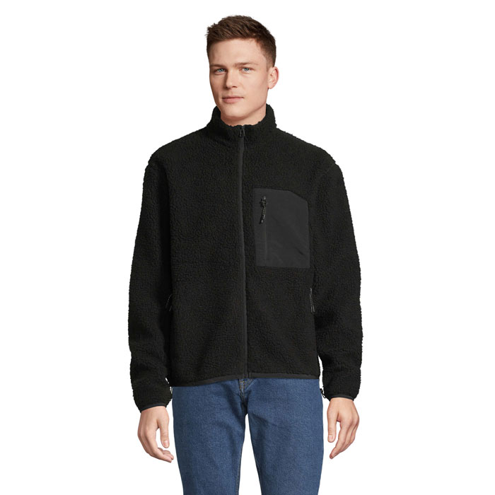 FURY UNISEX SHERPA JACKET Carbon Grey/Black