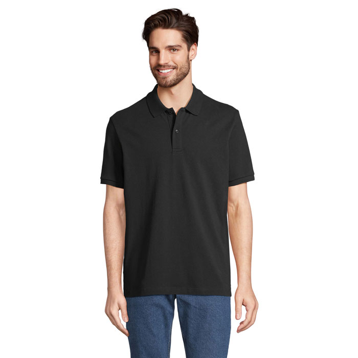 PEGASE Polo Organic 210g Black