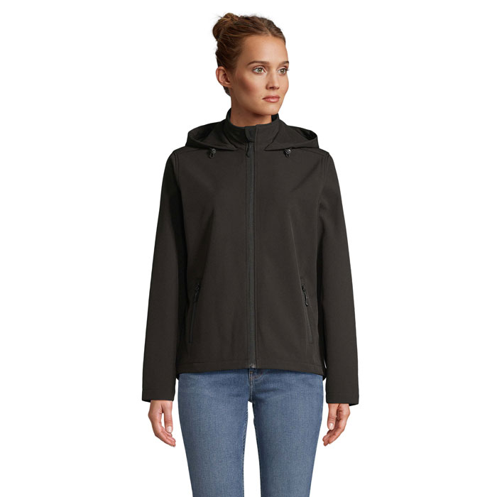 RACE WOMEN JACETĂ CU GLUGĂ RACE HOODED WOMEN Black