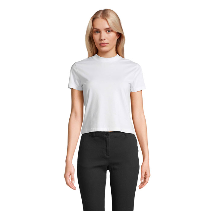 LILIA WOMEN CROPPED T-SHIRT White