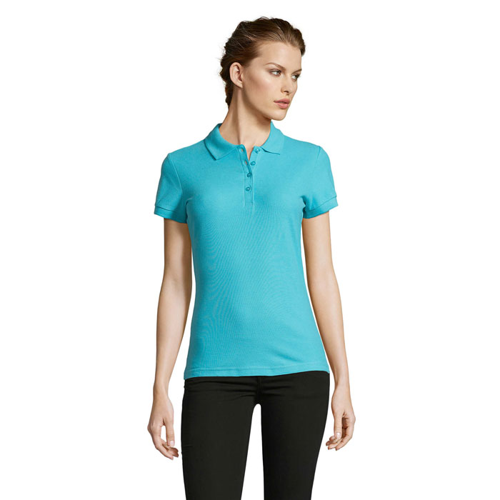 PEOPLE FEMEI POLO 210g Atoll Blue