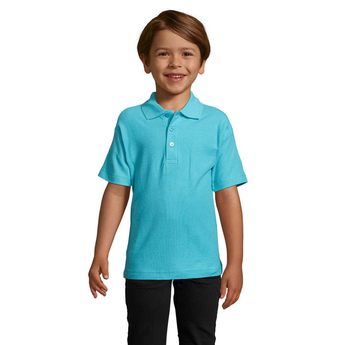 SUMMER II KIDS Polo 170g Atoll Blue