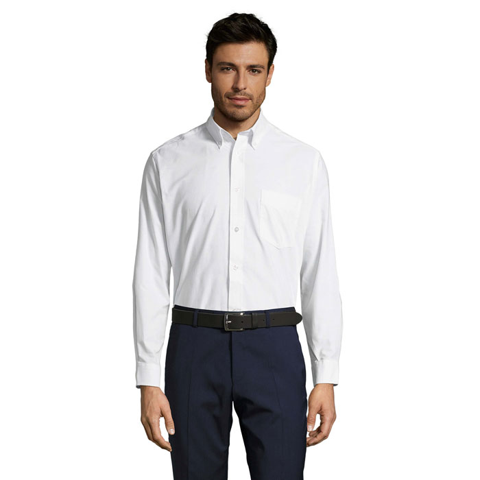 BOSTON OXFORD MEN'S SHIRT White