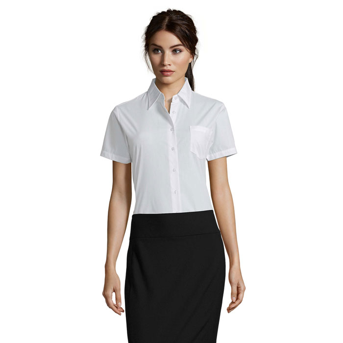 ESCAPE POPLIN WOMEN SHIRT White