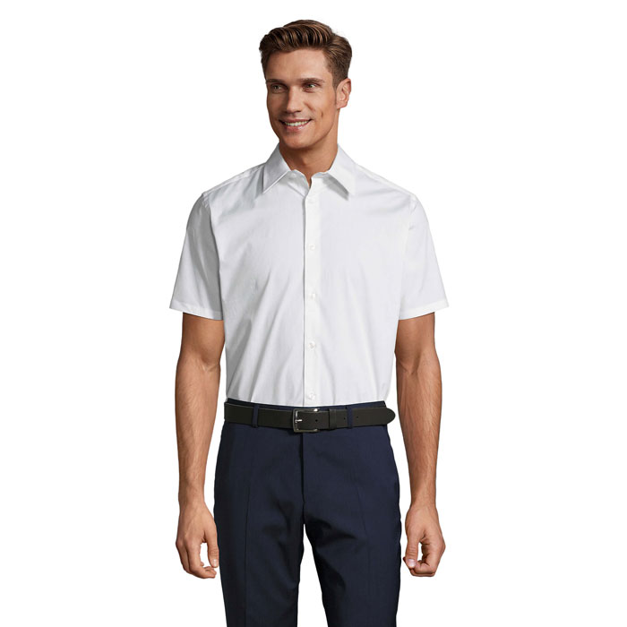 BROADWAY STRETCH MEN SHIRT White