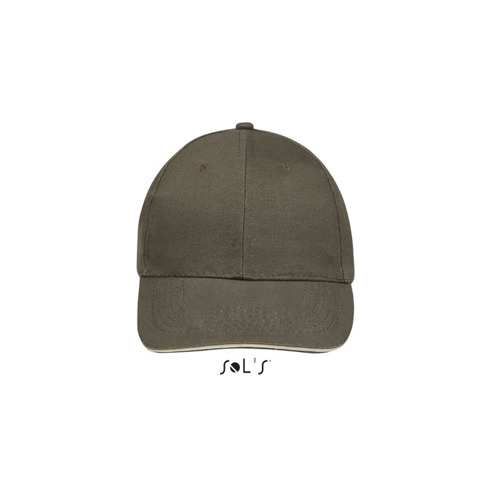 BUFFALO SIX PANEL CAP 260g Armata/Beige